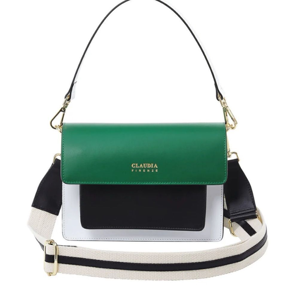 Claudia Firenze Desdemona -Green Handbag/Crossbody